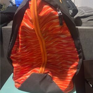 Nike Black and Orange Duffel Bag